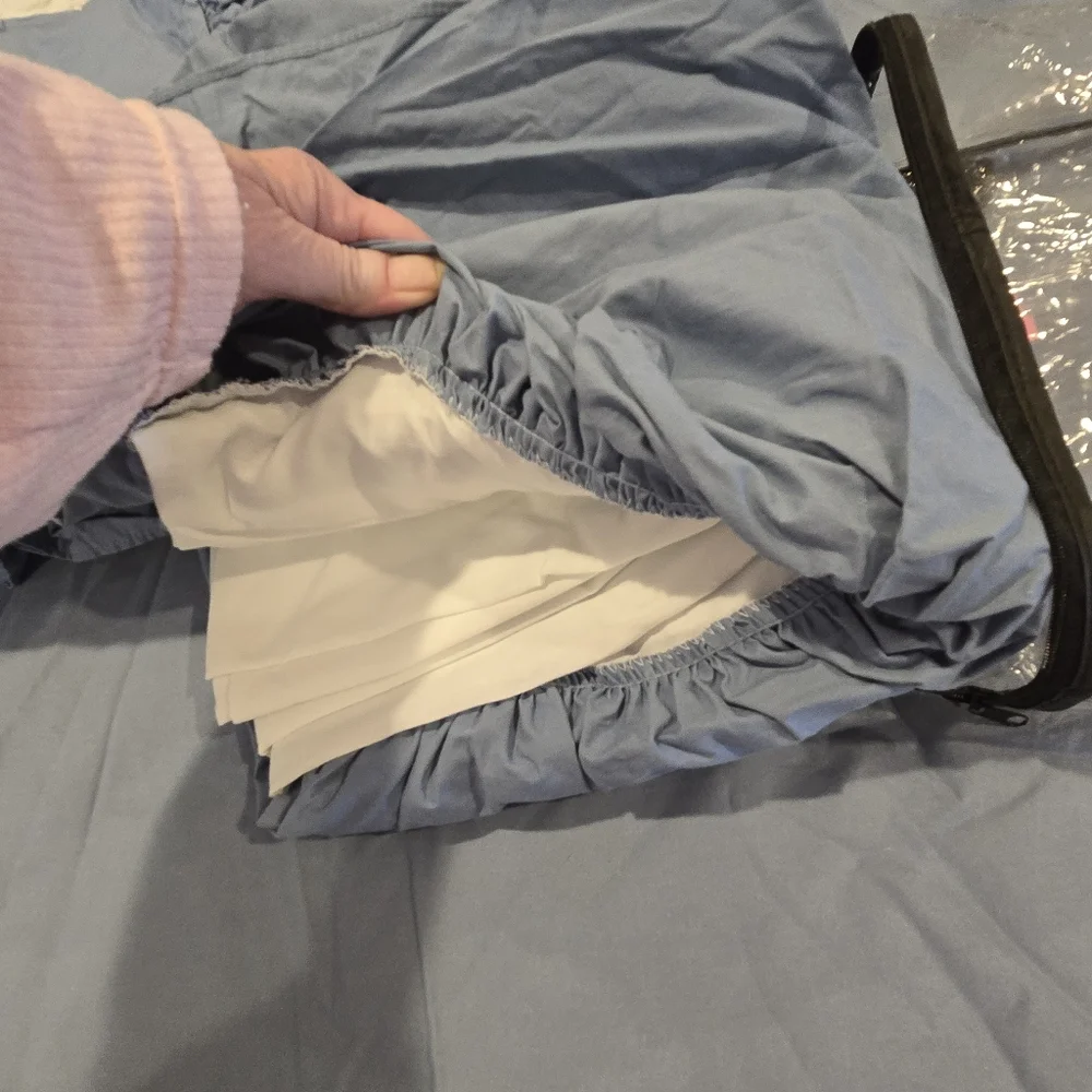 Coming Home Queen Bedding Set – Dusty Blue Elegance | NWOT